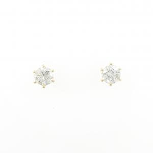 【リメイク】K18YG/ST ダイヤモンド ピアス 0.306CT 0.317CT F-G VS2 VG-Good