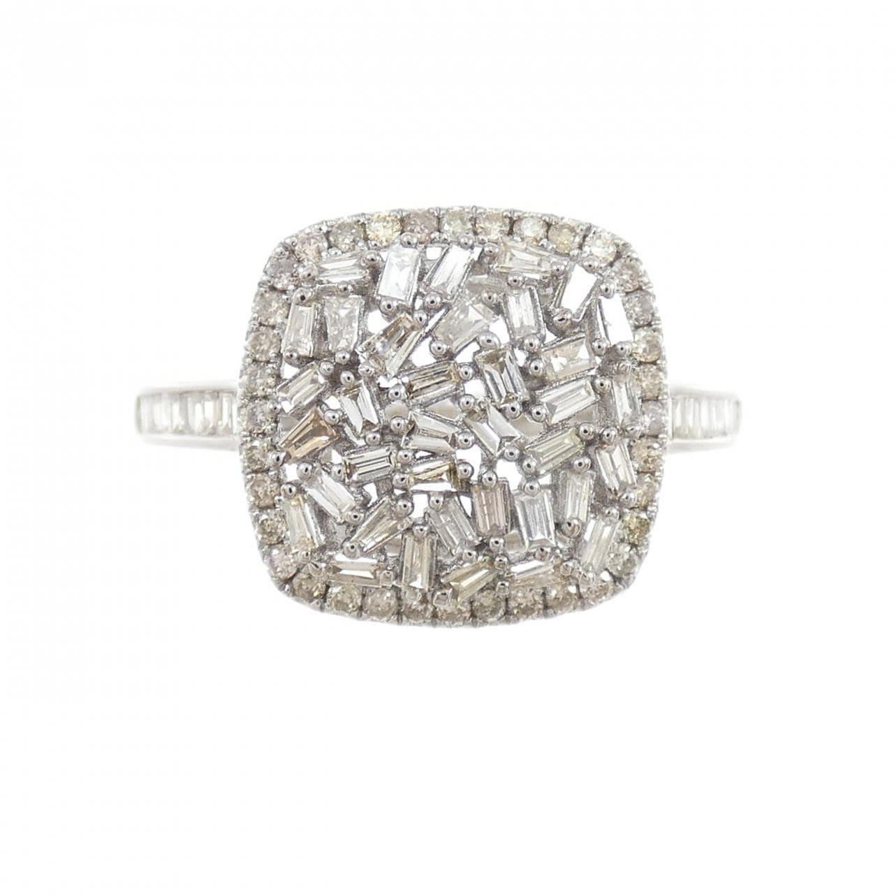 K18WG ダイヤモンド リング 0.45CT