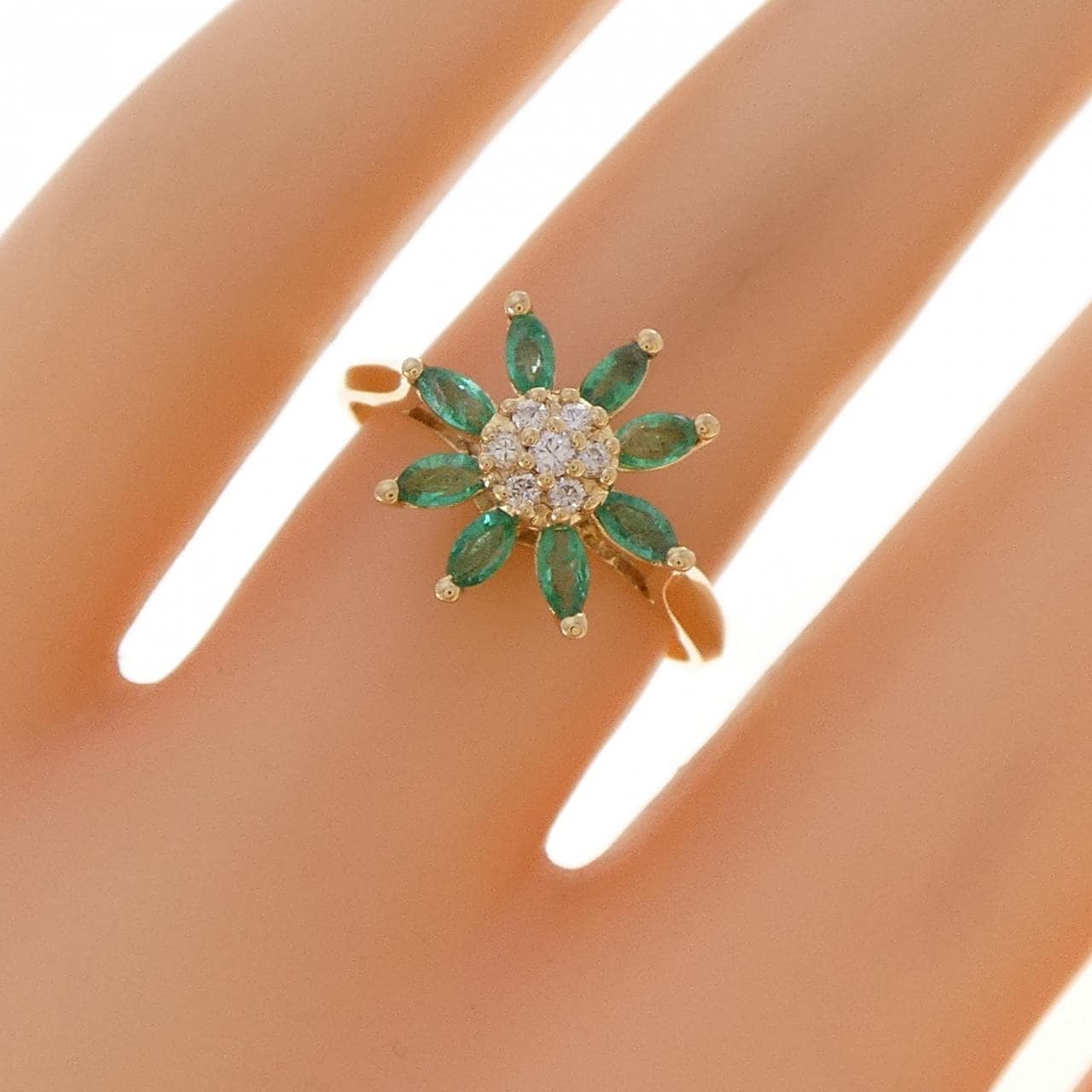 ポンテヴェキオ エメラルド リング 0.43CT