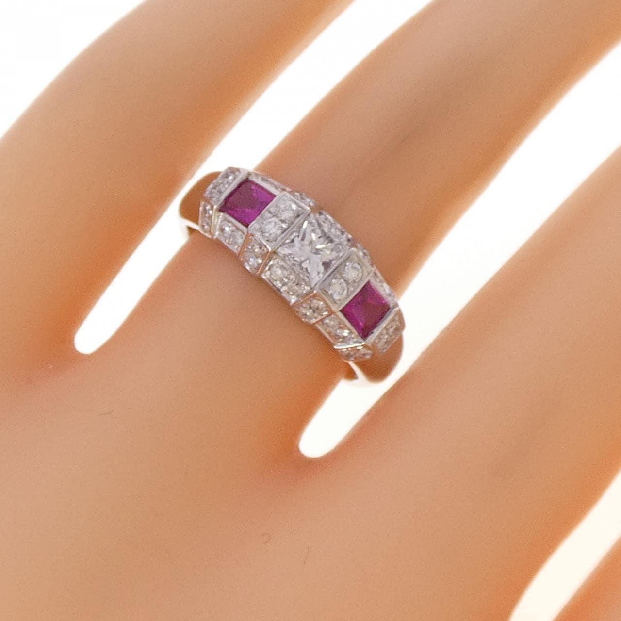PT900 ルビー リング 0.41CT