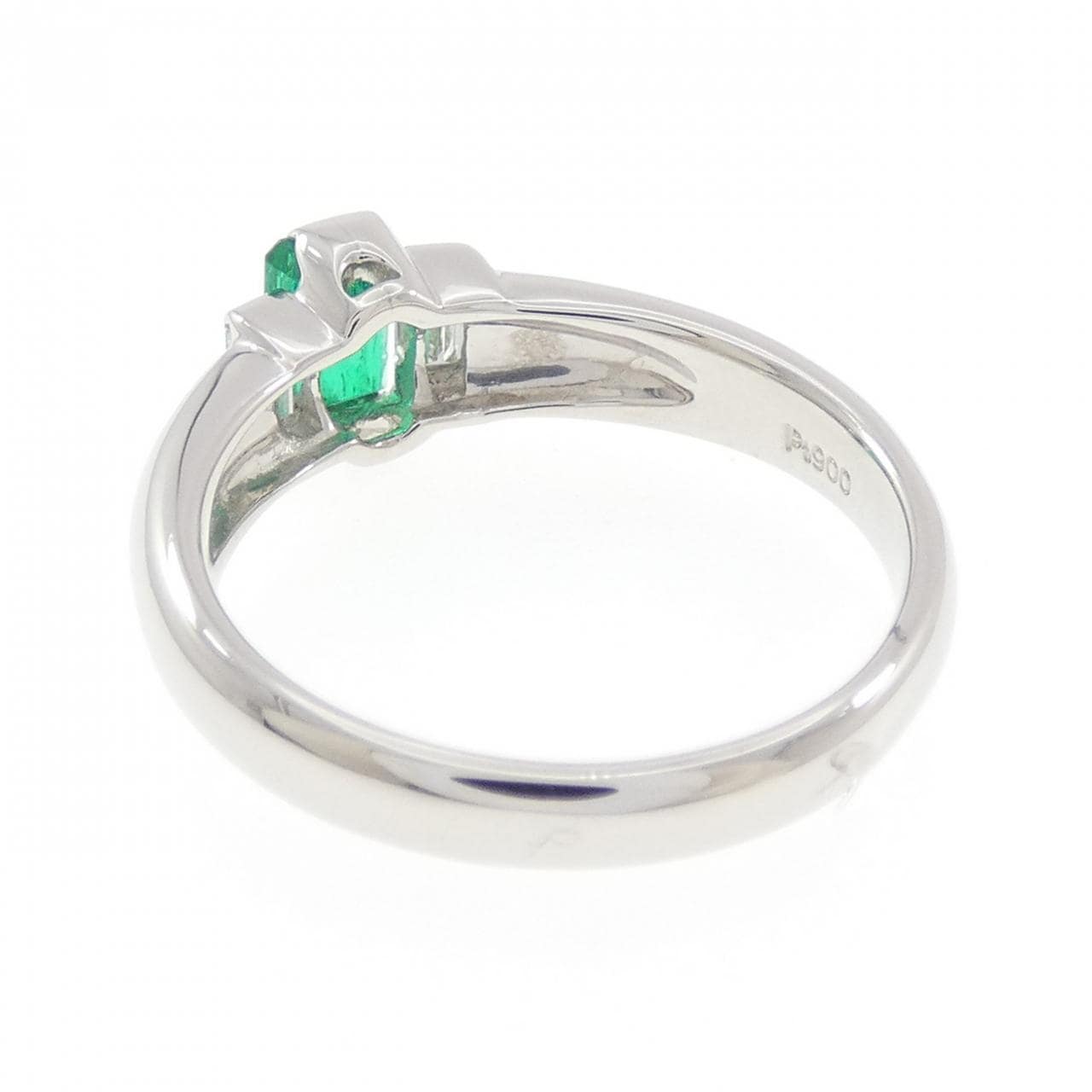PT900 エメラルド リング 0.48CT