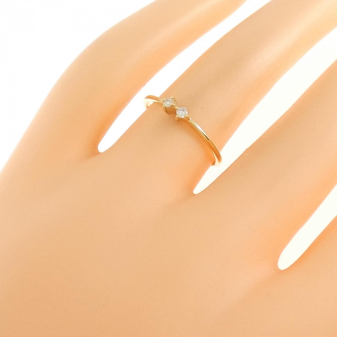 750YG ダイヤモンド リング 0.04CT
