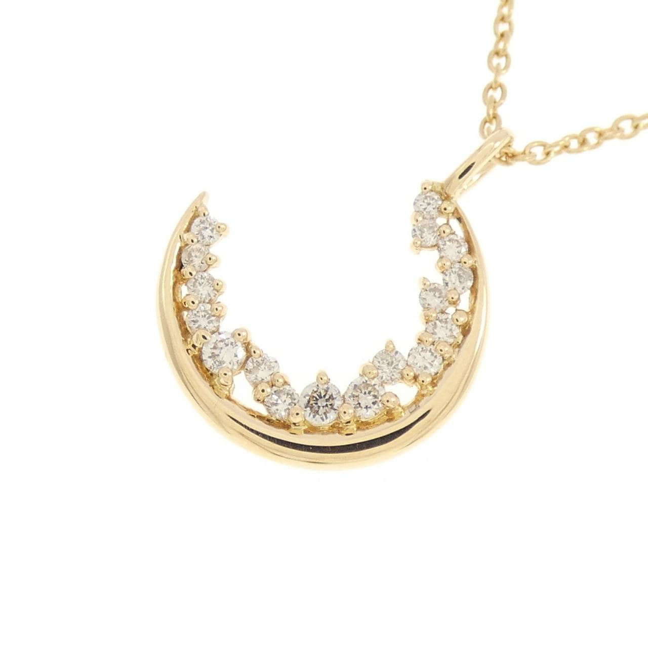 K18YG ダイヤモンド ネックレス 0.12CT