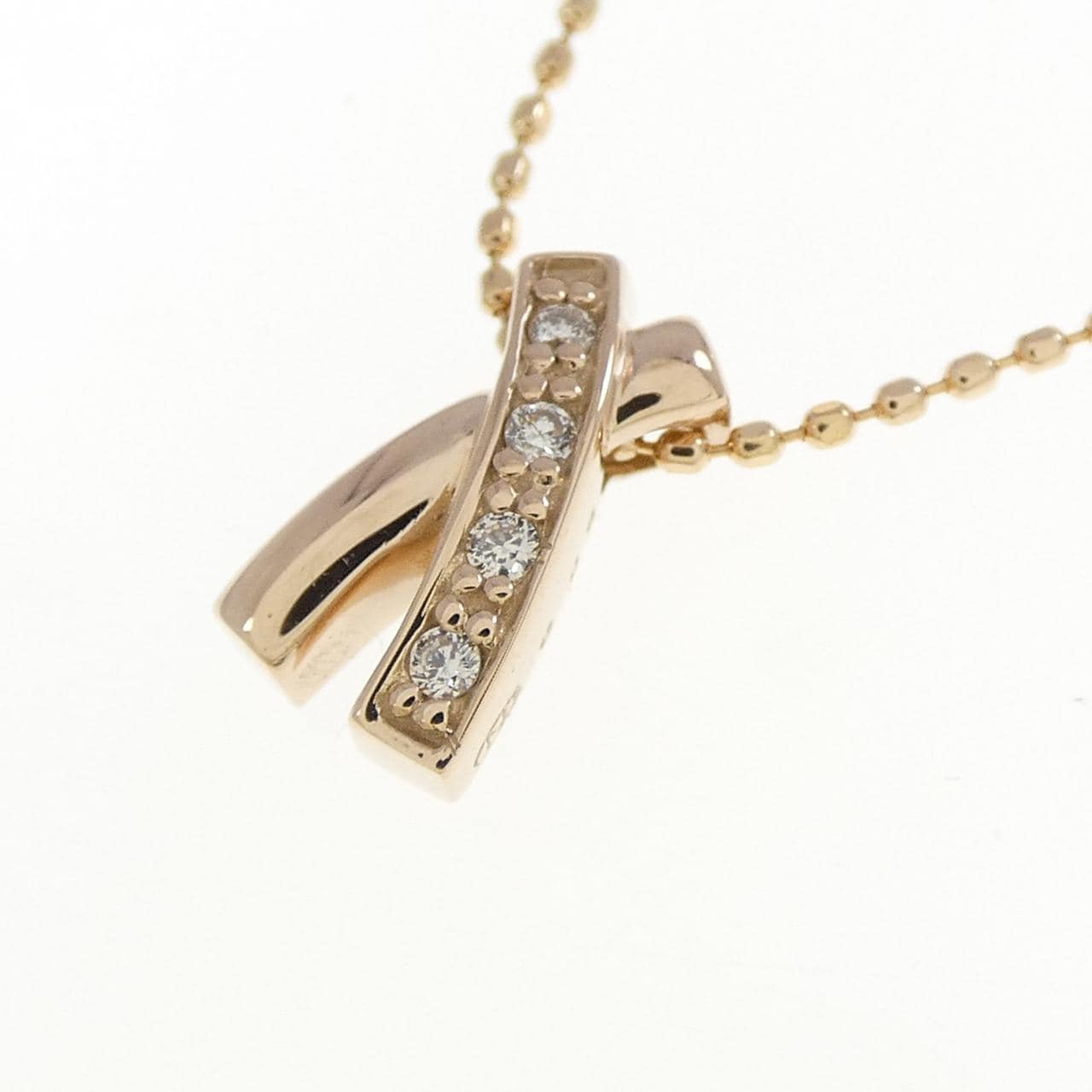 K18PG ダイヤモンド ネックレス 0.03CT
