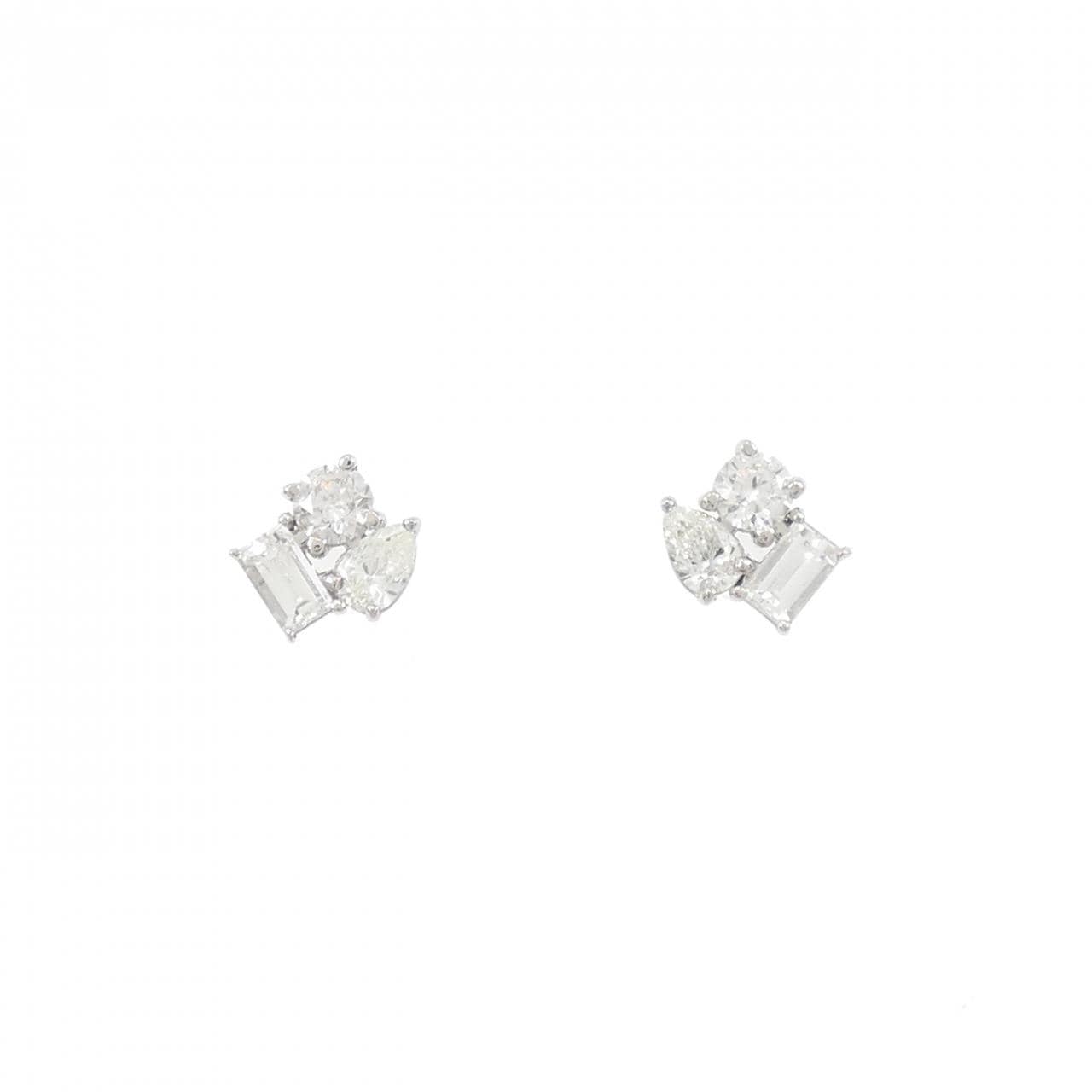 【新品】PT900 ダイヤモンド ピアス 0.54CT