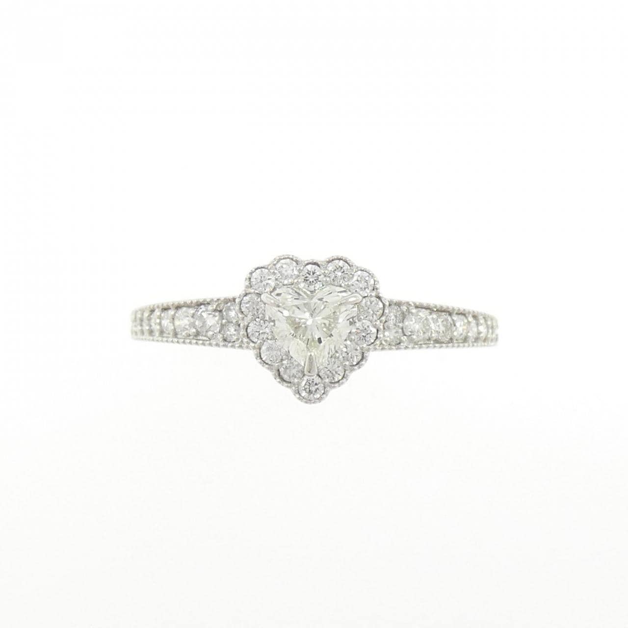 PT950 ハート ダイヤモンド リング 0.50CT