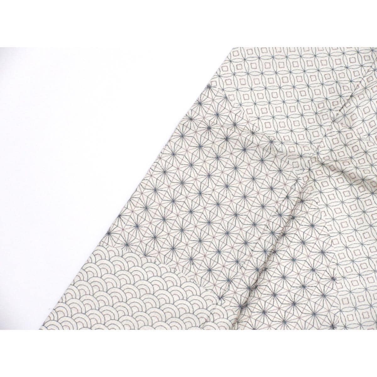 訪問着　紬織　刺繍加工　ボカシ染