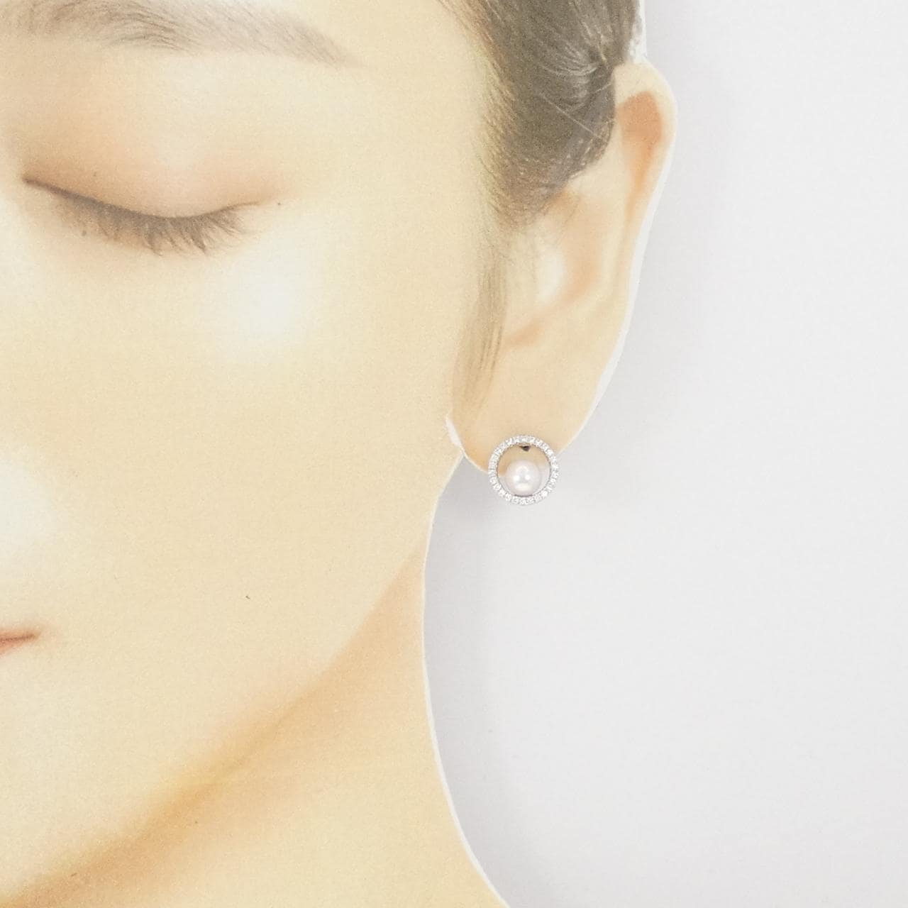 ミキモト サークル ピアス 6.1mm
