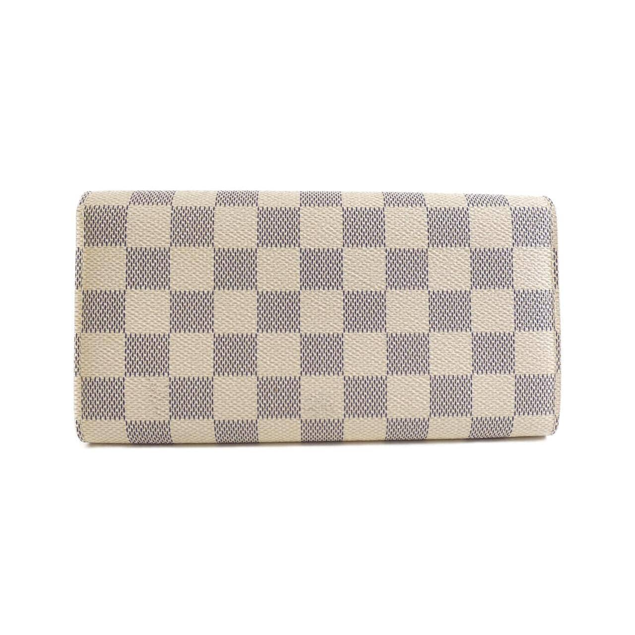 LOUIS VUITTON Damier Azur Portefeuille Sarah N61735 钱包