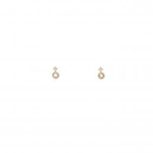 K10YG ダイヤモンド ピアス