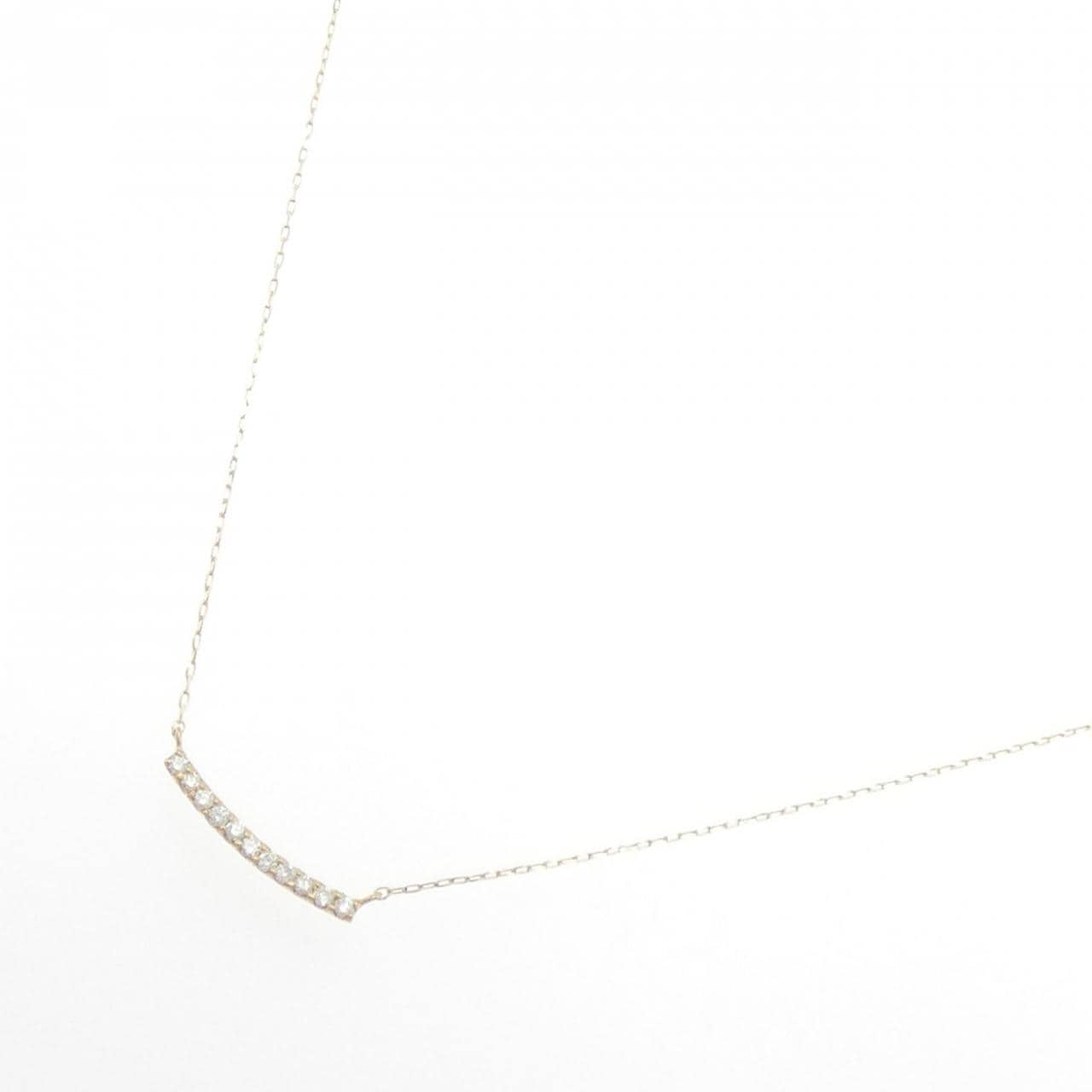 【リメイク】K18YG ダイヤモンド ネックレス 0.10CT