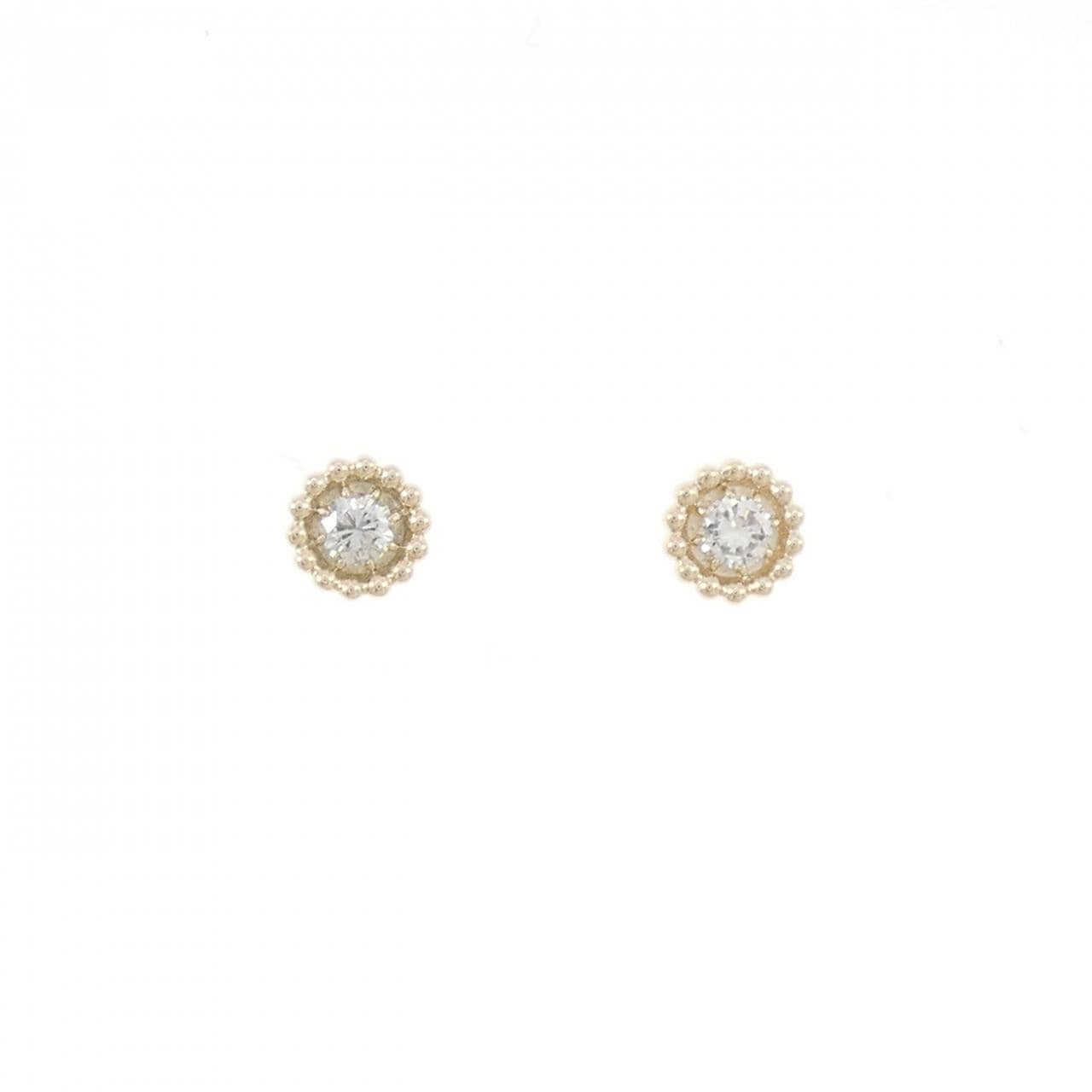 【リメイク】K10YG ダイヤモンド ピアス 0.14CT