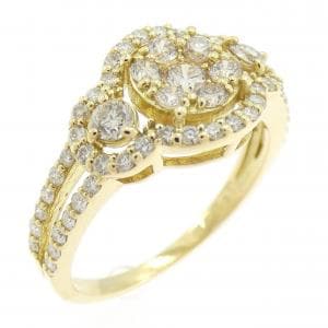 K18YG ダイヤモンド リング 0.80CT