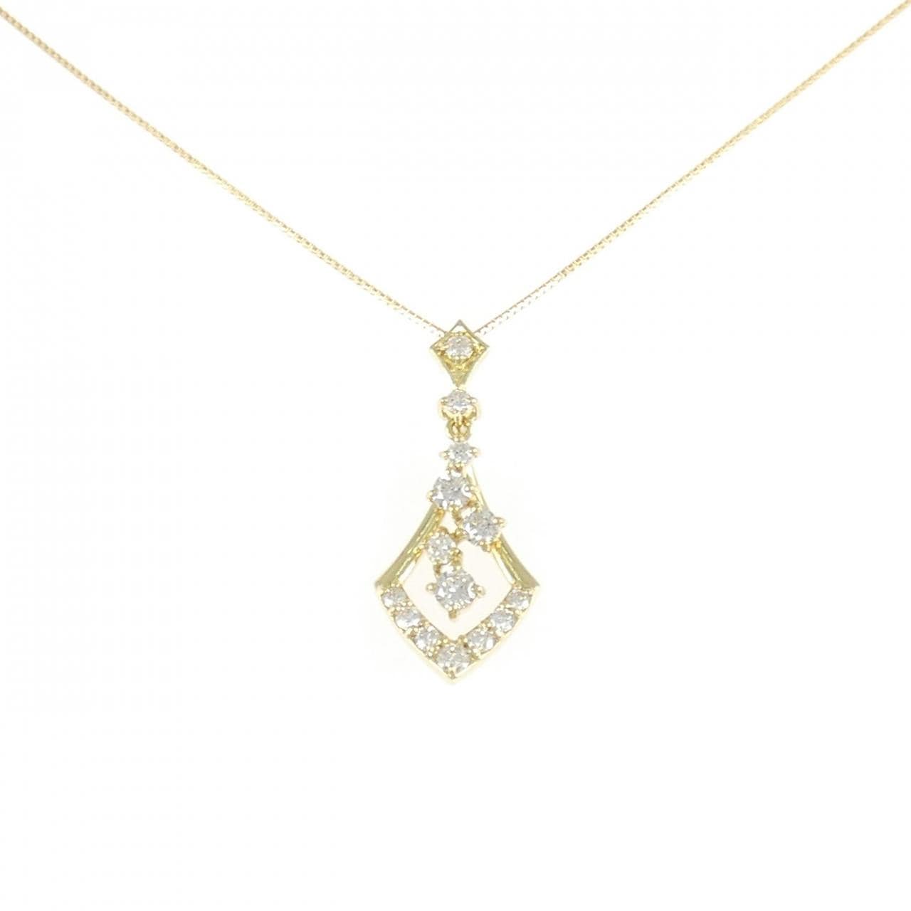 K18YG ダイヤモンド ネックレス 0.47CT
