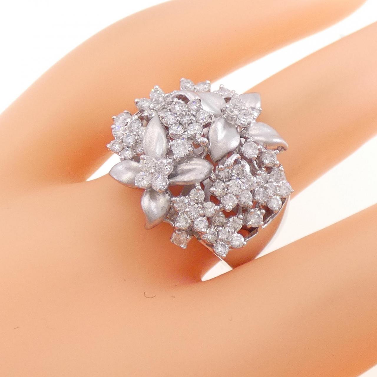 K18WG フラワー ダイヤモンド リング 1.20CT | www.bonitaexclusive.com