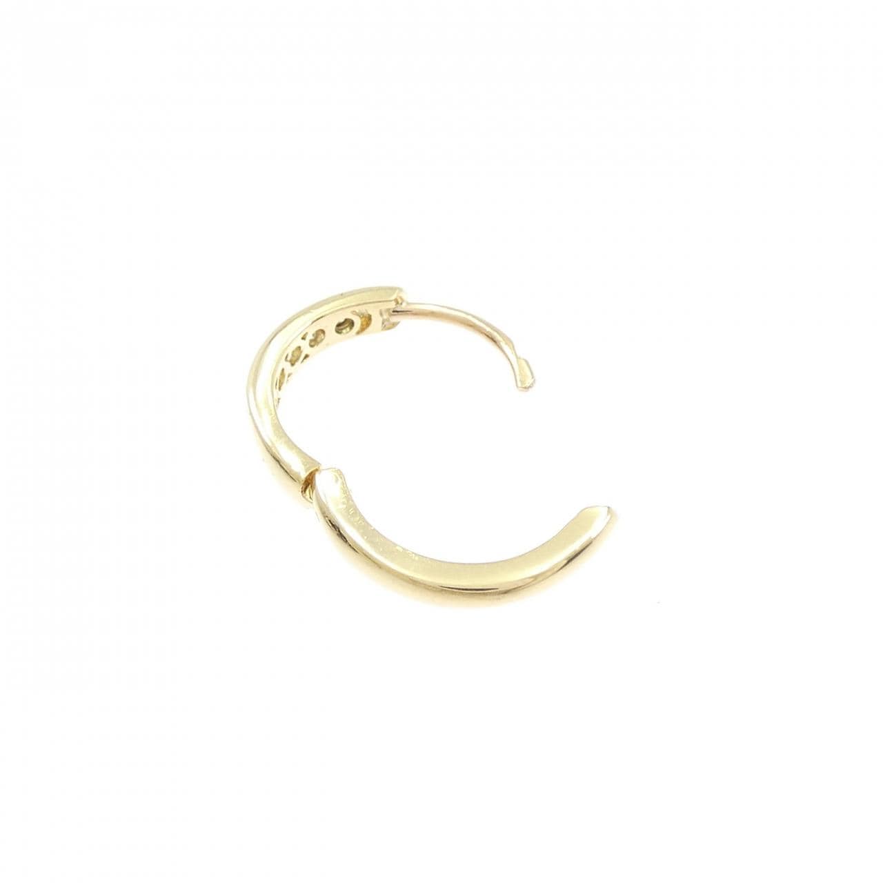 K18YG ダイヤモンド ピアス 0.10CT 片耳