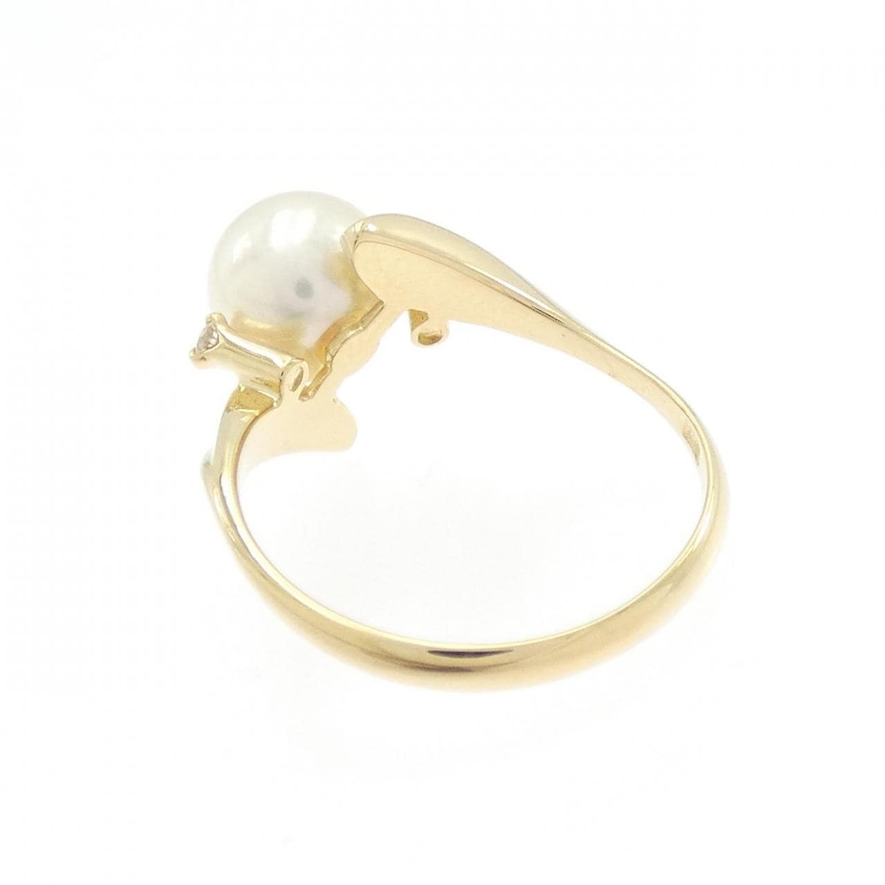 K18YG アコヤパール リング 7.5mm