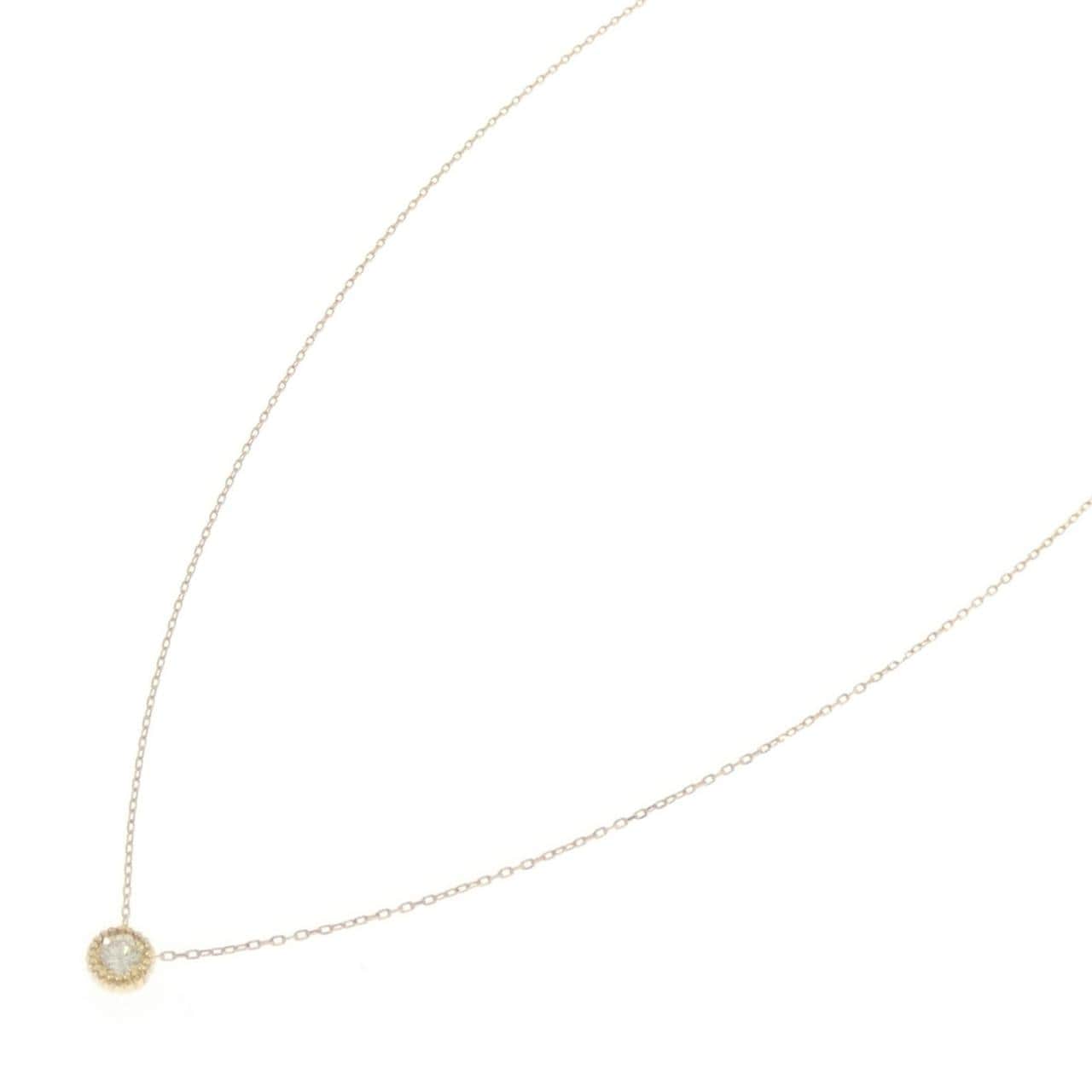K18YG ダイヤモンド ネックレス 0.13CT