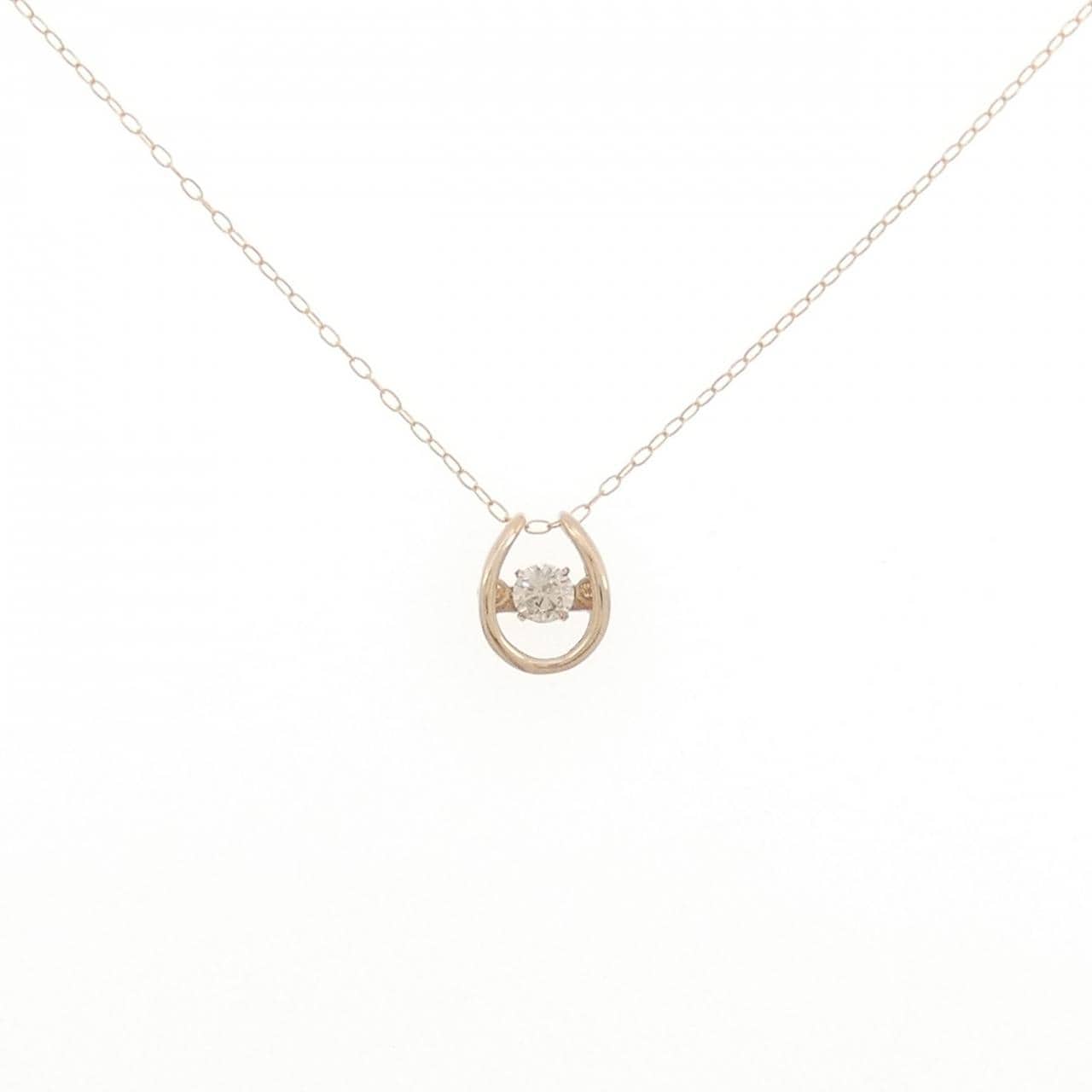 K18PG ダイヤモンド ネックレス 0.11CT