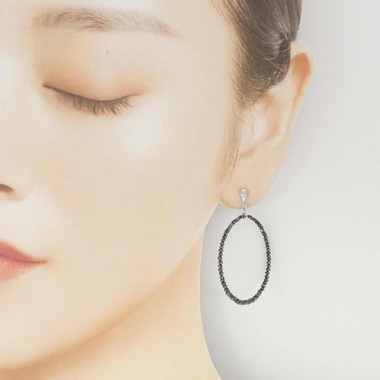K18WG ダイヤモンド ピアス 6.00CT