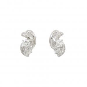 PT900 ダイヤモンド ピアス 0.60CT