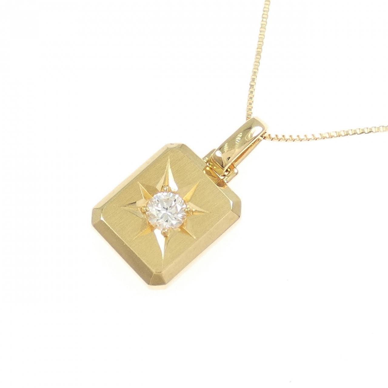 K18YG ダイヤモンド ネックレス 0.14CT