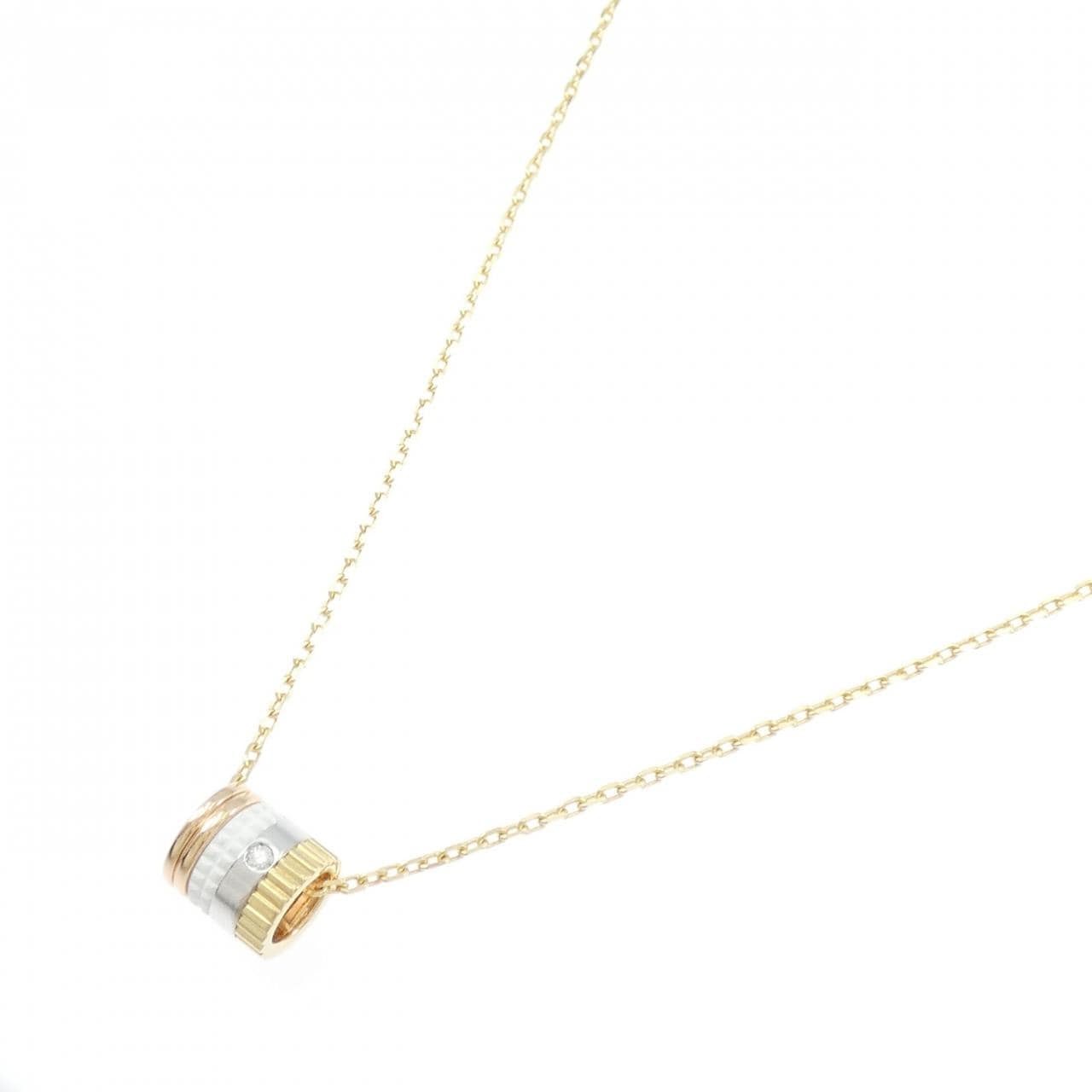 ブシュロン キャトル ホワイト スモール ネックレス