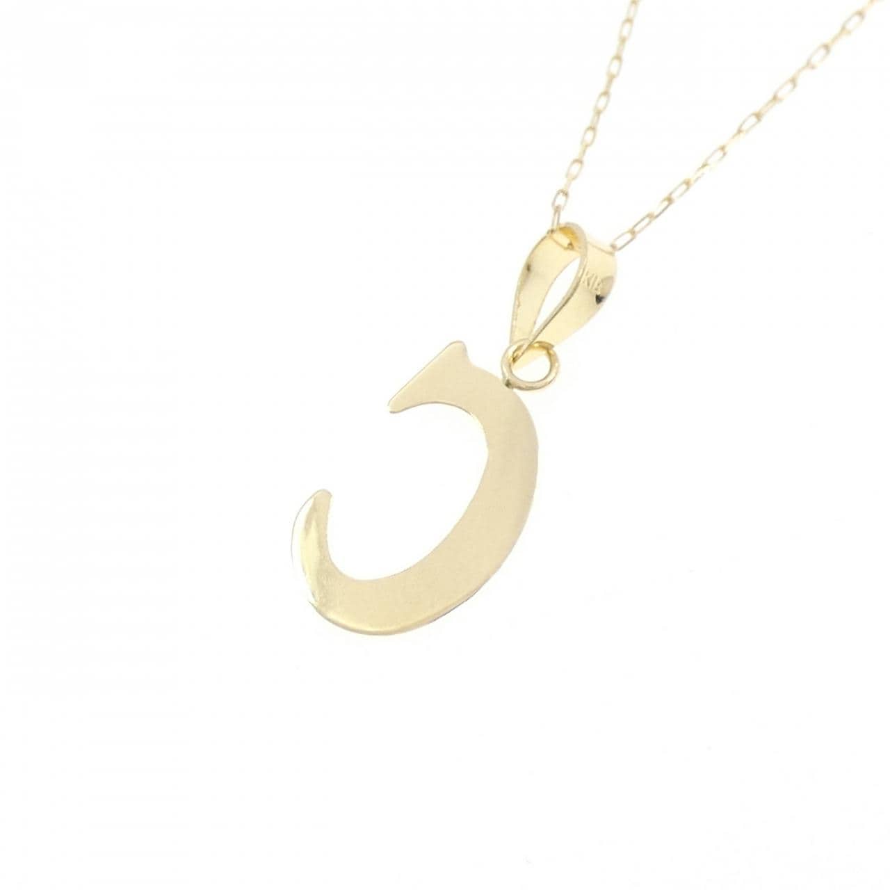 【新品】K18YG イニシャルC ネックレス