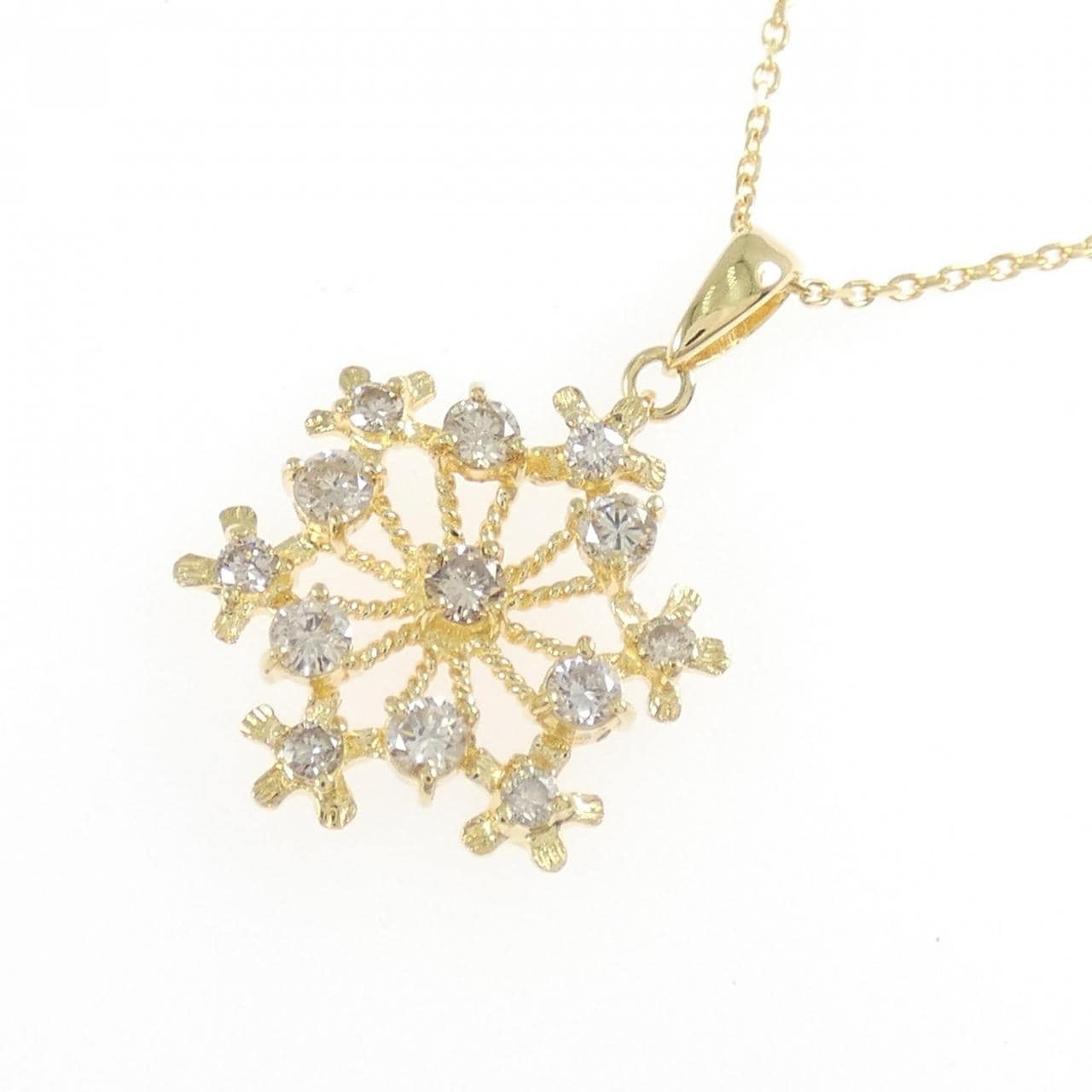 K18YG ダイヤモンド ネックレス 0.50CT