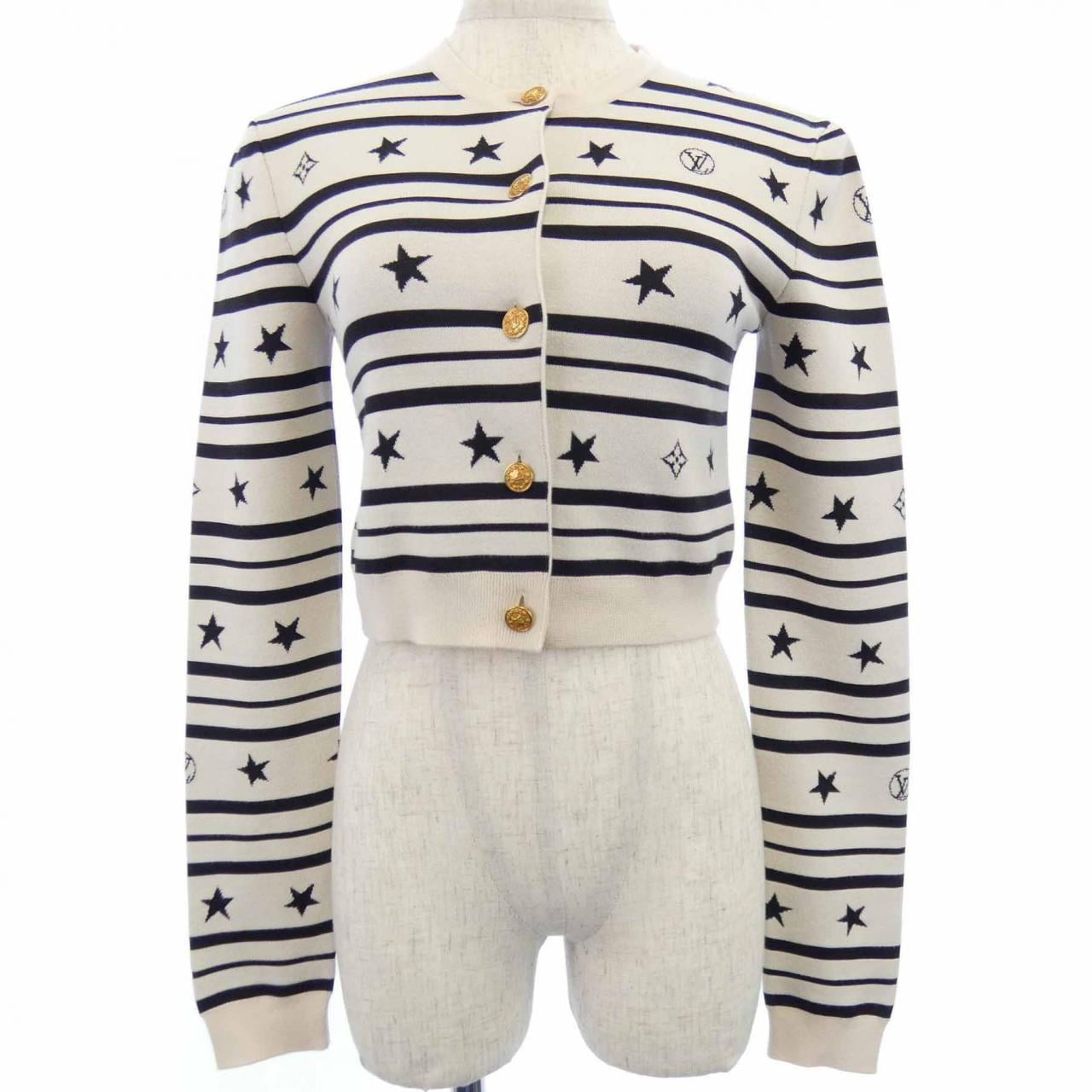 ルイヴィトン LOUIS VUITTON LVサマースターダストクロップドカーディガン FNKC06PN0 カーディガン