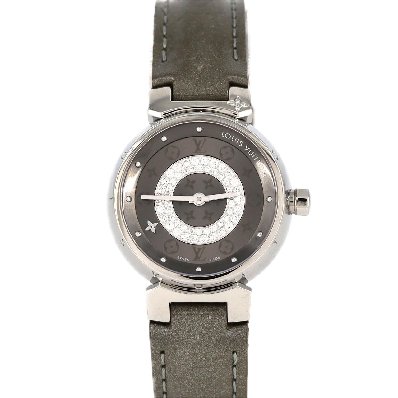 ルイヴィトン タンブール･サークルD･ラグ4P Q12MU SS クォーツ