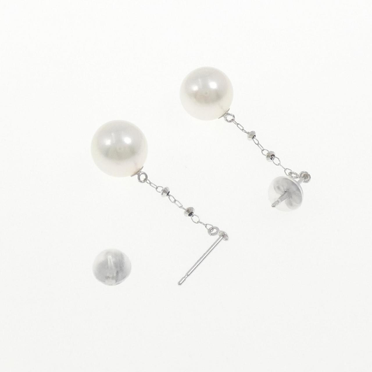 K18WG アコヤパール ピアス 8.5mm