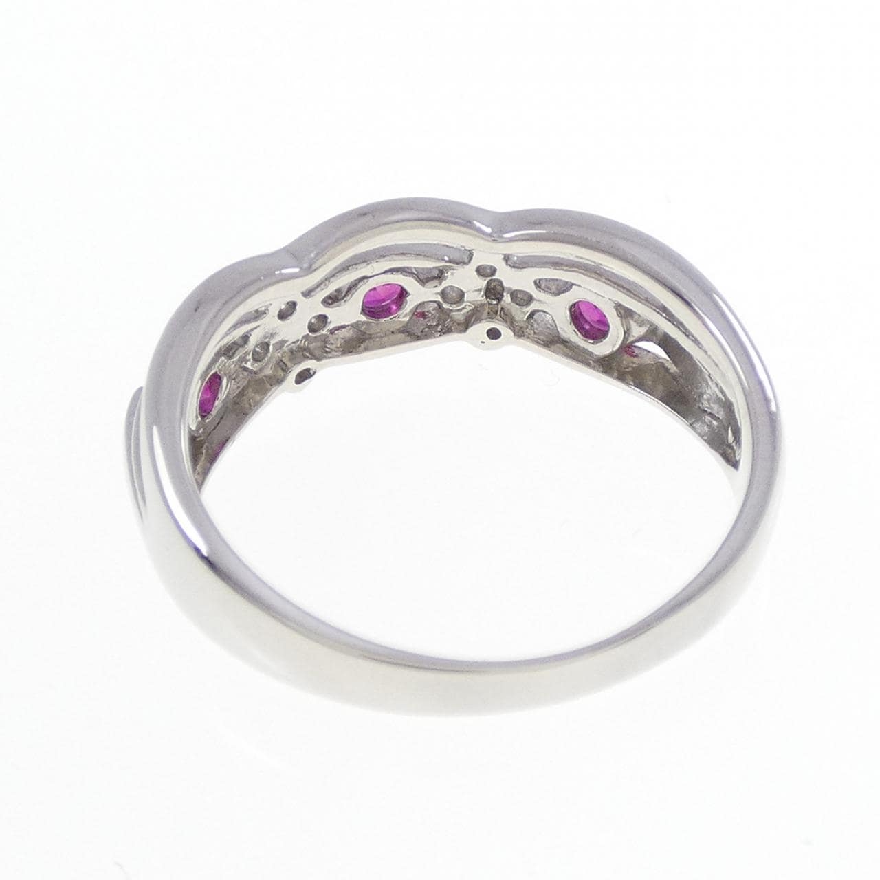 PT900 ルビー リング 0.38CT