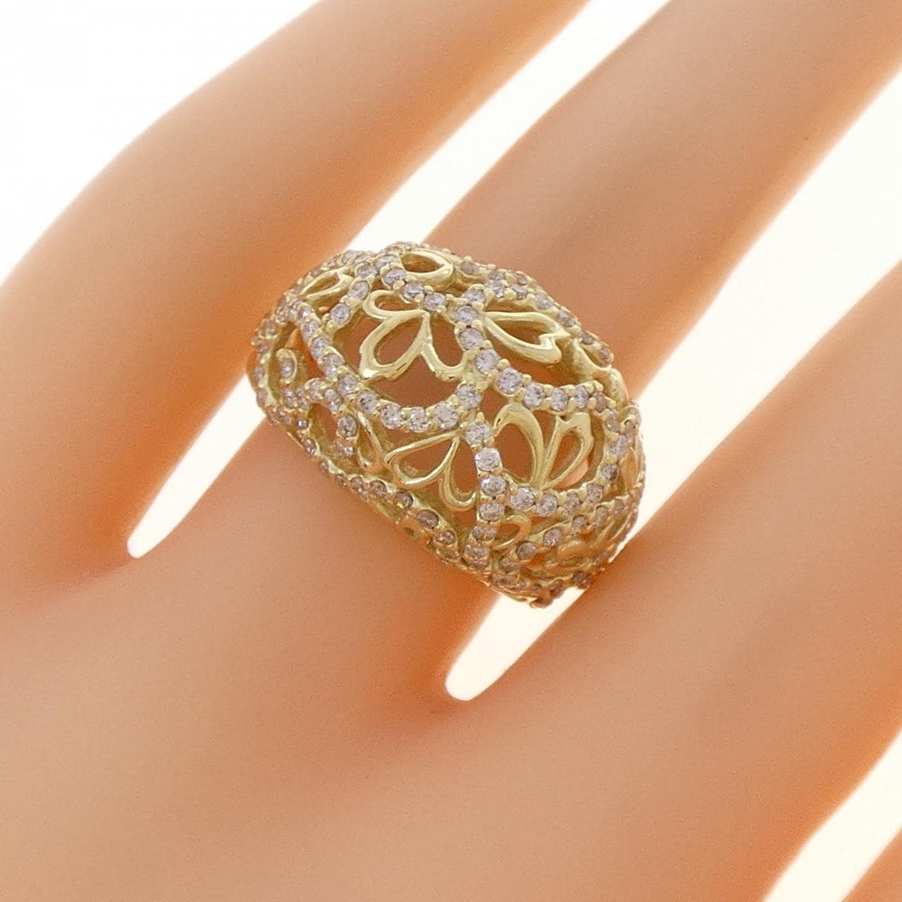 K18YG ダイヤモンド リング 0.92CT