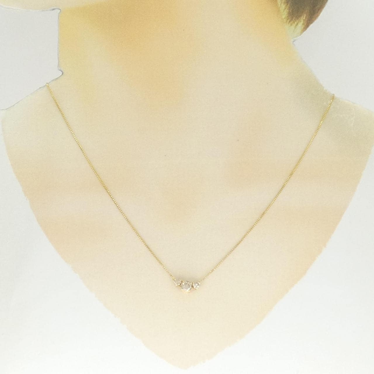 K18YG ダイヤモンド ネックレス 0.62CT