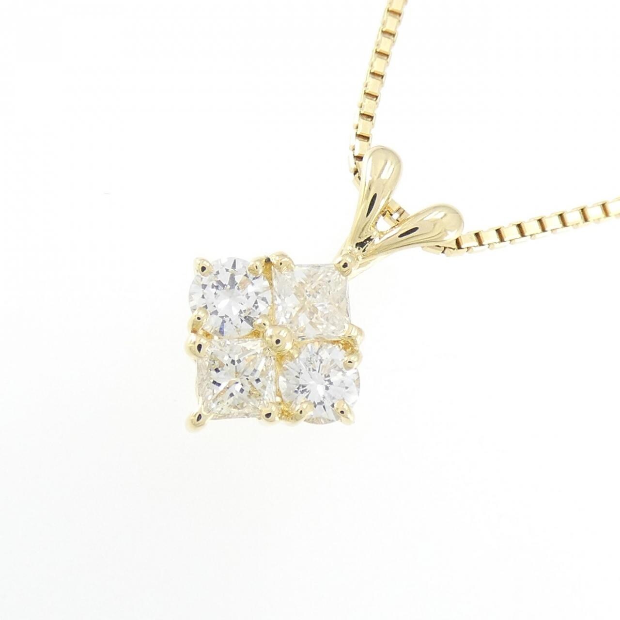 K18YG ダイヤモンド ネックレス 0.76CT