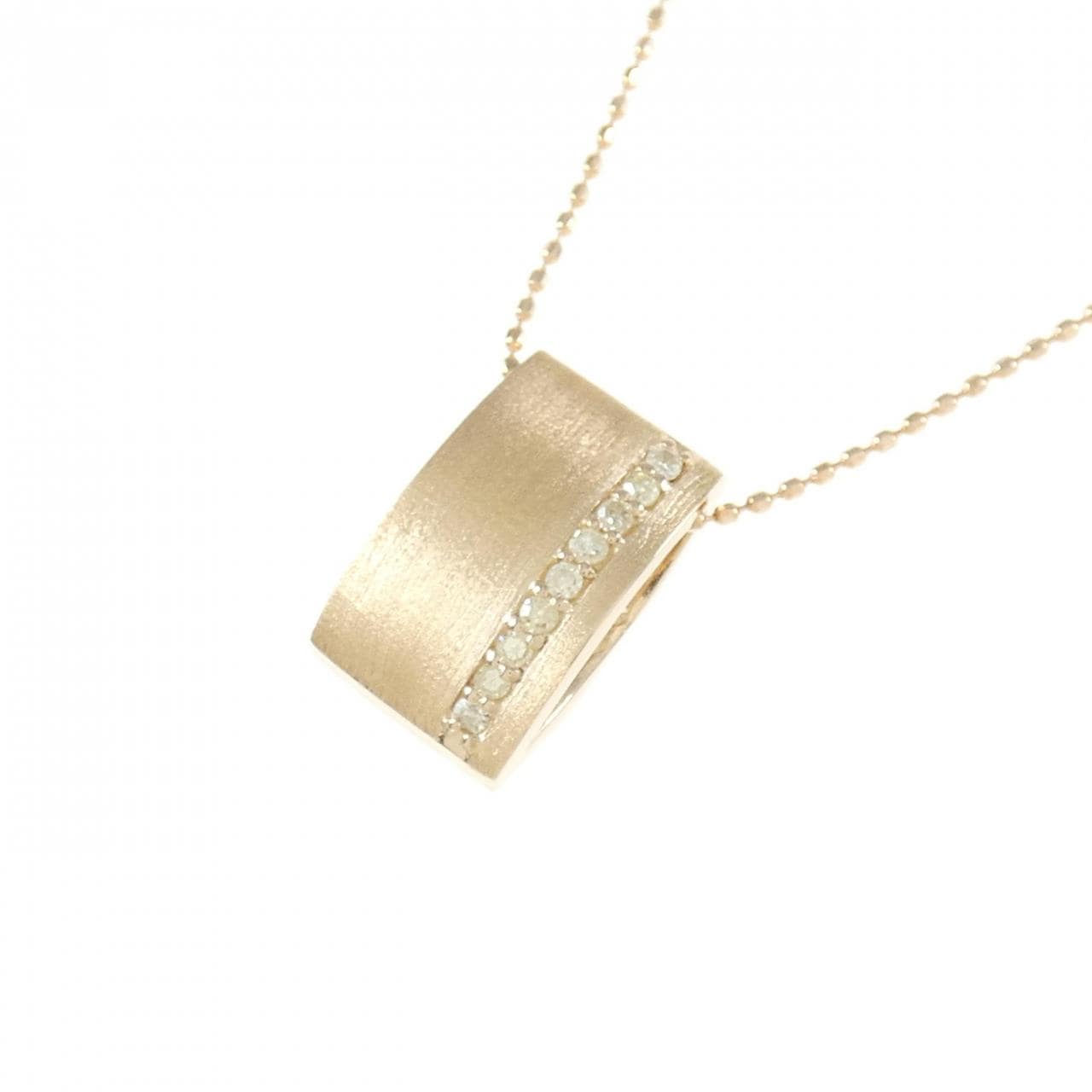 K18PG/750PG ダイヤモンド ネックレス 0.30CT