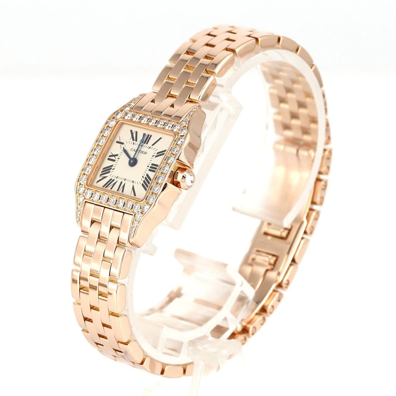 カルティエ サントスドゥモワゼルSM PG/D WF9008Z8 PG･RG クォーツ