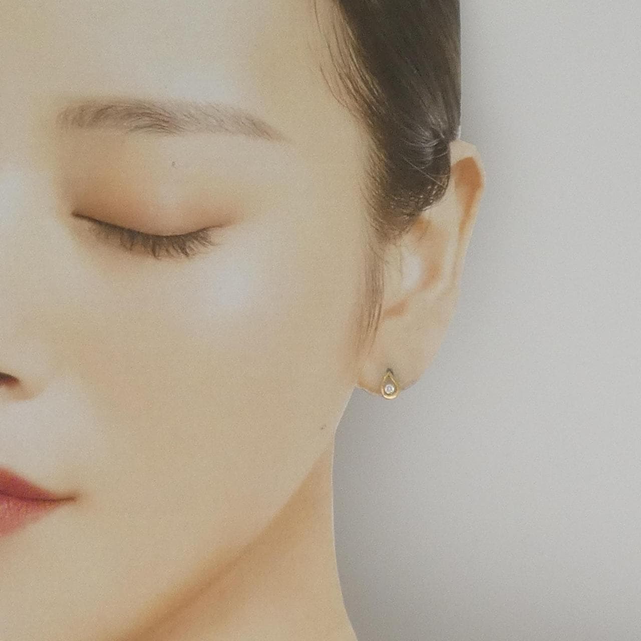 【リメイク】K18YG ダイヤモンド ピアス 0.10CT