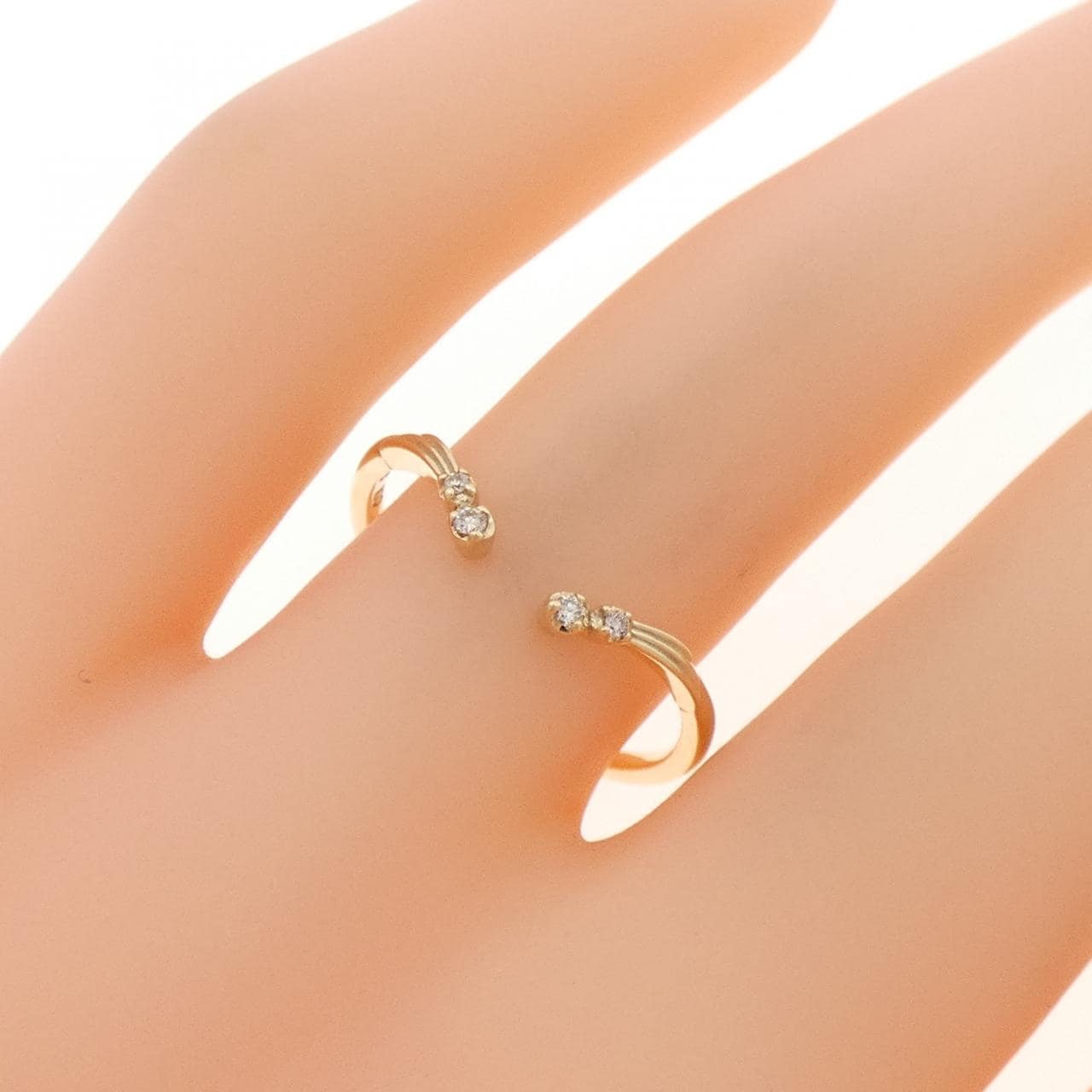 アガット ダイヤモンド リング 0.02CT
