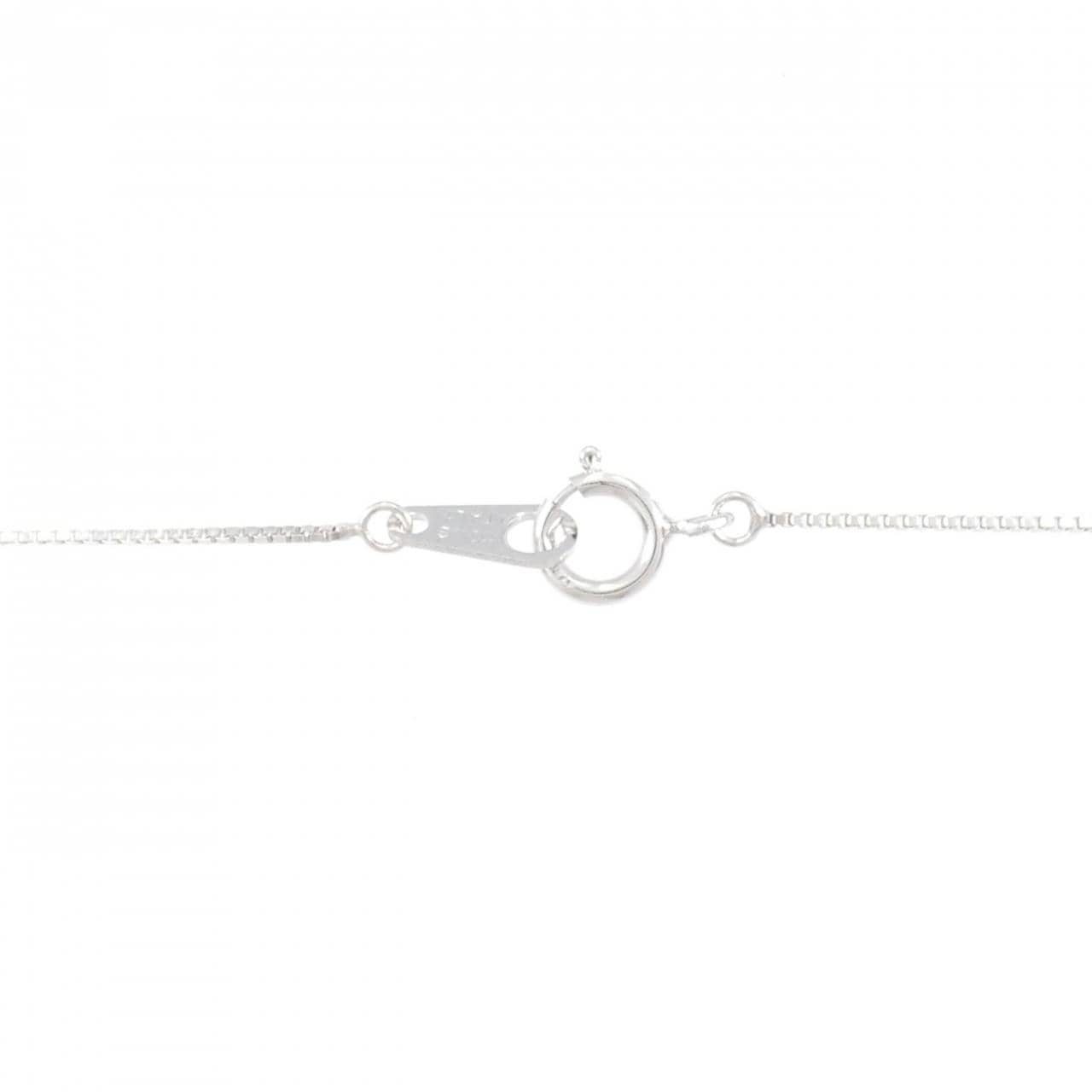 K18WG クロス ダイヤモンド ネックレス 0.16CT