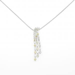 K18WG ダイヤモンド ネックレス 0.85CT