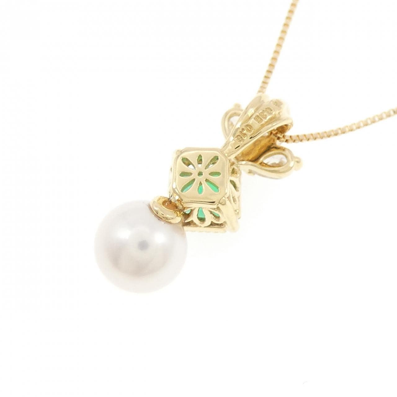 K18YG カラーストーン ネックレス