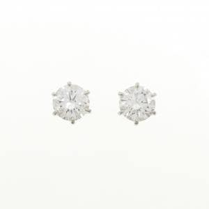 【リメイク】PT900/ST ダイヤモンド ピアス 1.025CT 1.057CT E-F SI2 EXT-VG