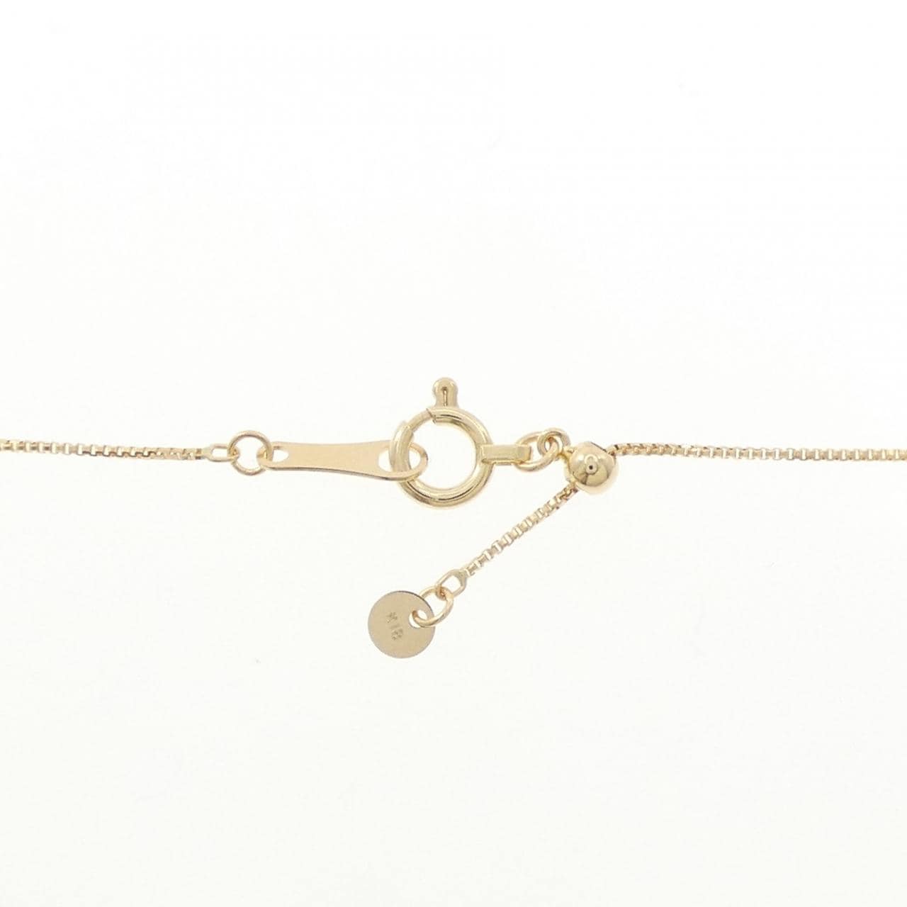 K18YG フラワー ダイヤモンド ネックレス 0.20CT