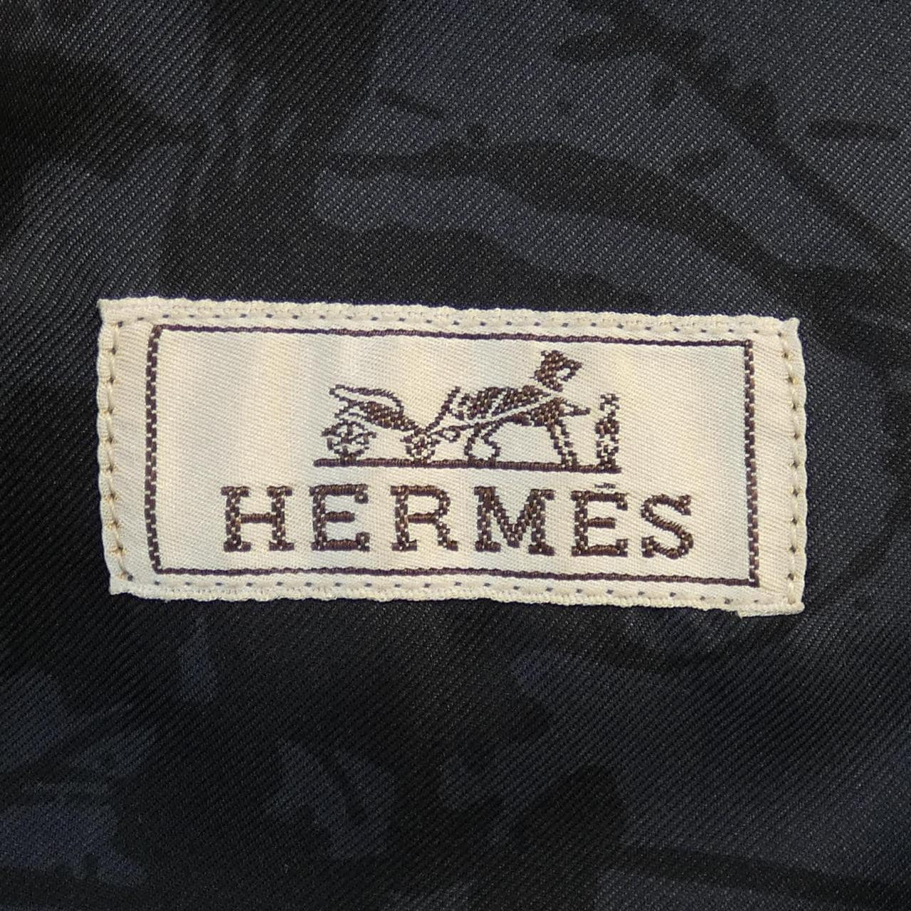 エルメス HERMES レザーライダースジャケット