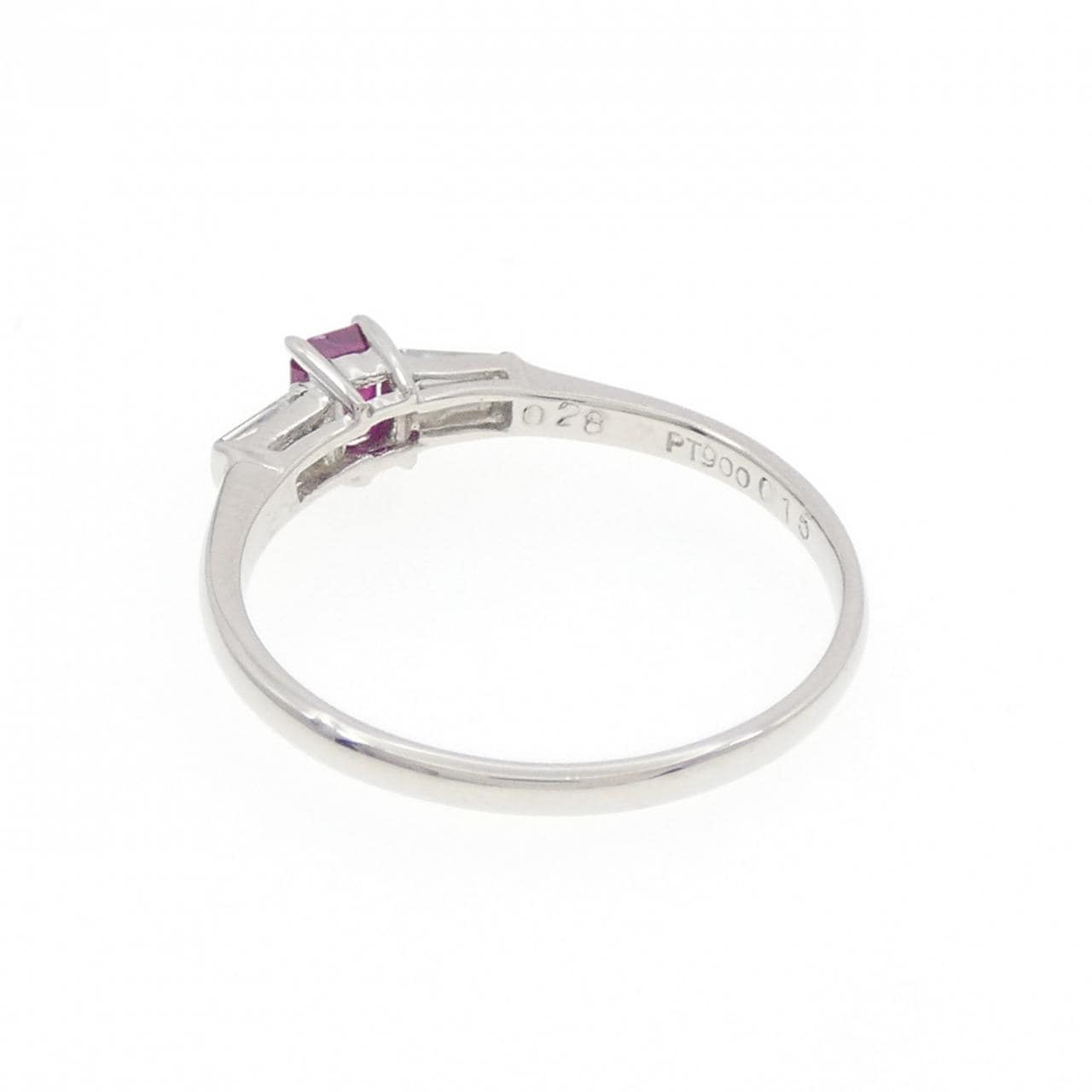 PT900 ルビー リング 0.28CT