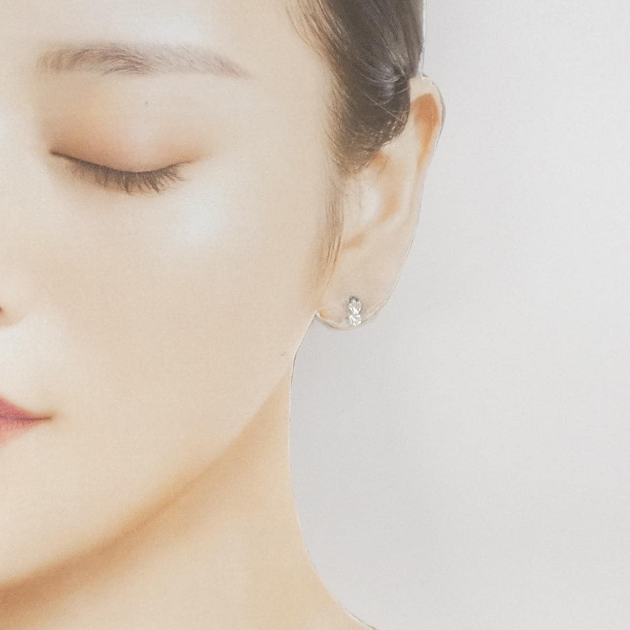 PT900 ダイヤモンド ピアス 0.20CT