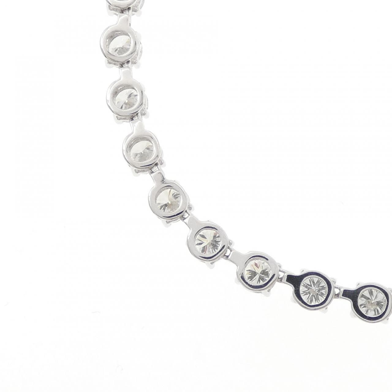 K18WG ダイヤモンド ネックレス 11.70CT