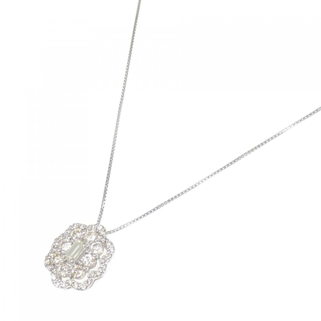 【新品】PT ダイヤモンド ネックレス 0.68CT